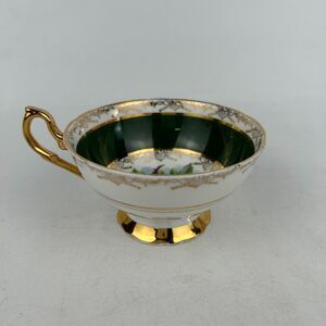 Regency‎ Tea Cup Multicolor Floral Bone China Gold Encrusted Rim Dishwasher Safe